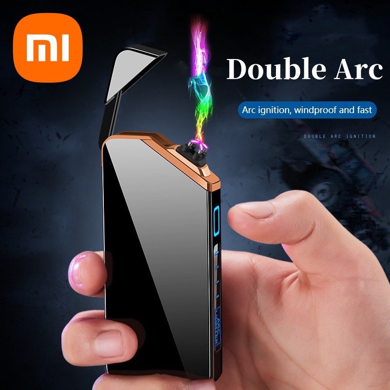 SPECIAL Xiaomi Lighter Double Arc Lighter Usb Charging Cigarette Lighter Portable Lighter Windproof 