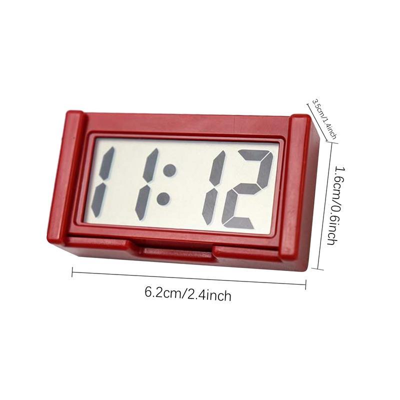 Small Digital Clock Battery Operated Large Screen Clock for Car Dashboard Portable Car Clock