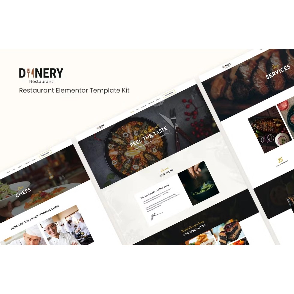Dinery | Restaurant Elementor Template Kit