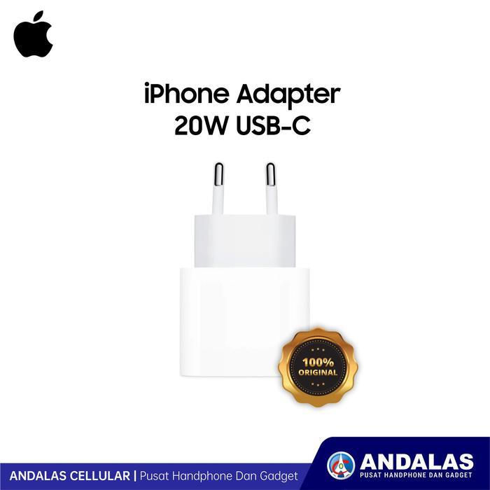 BERGARANSI ADAPTOR CHARGER IPHONE 20W ORIGINAL
