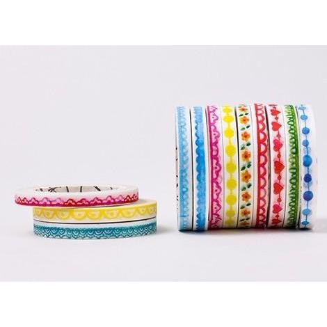 Lace Slim Masking Washi Tape - Selotip Solasi Lucu Unik