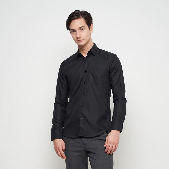 Parayu - Kemeja Putih Pria Basic Formal Untuk Jas Blazer Kantoran Lengan Panjang