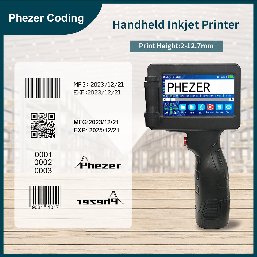 phezer P17 Handheld Inkjet Printer