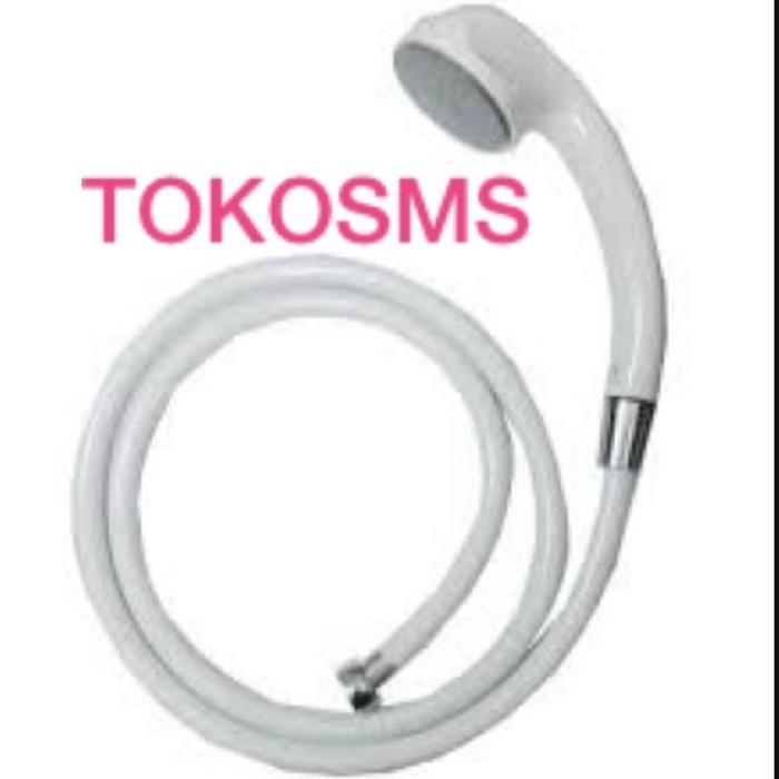 hand shower shower mandi plastik shower putih plastik