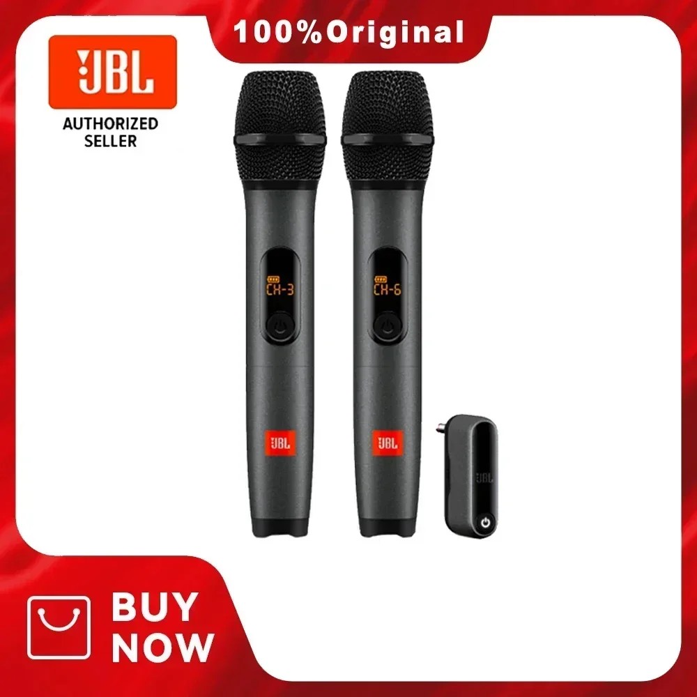 100% Original JBL One to Two Wireless Microphone Microphone Microphone UHF Dual Channel Transmitter