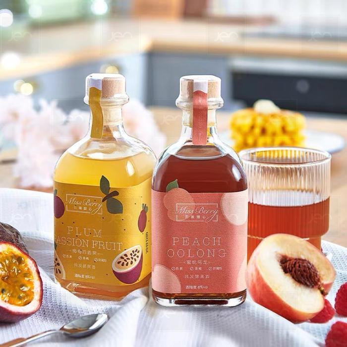 Botol Kaca Persegi Model Japanese Shochu Botol Kemasan serbaguna 500ML