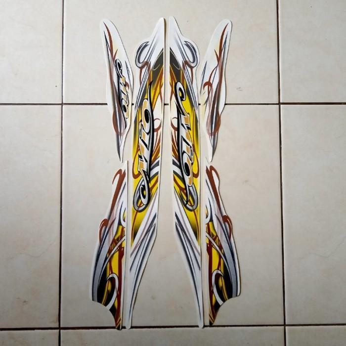 stiker striping motor mio sporty 2010 putih
