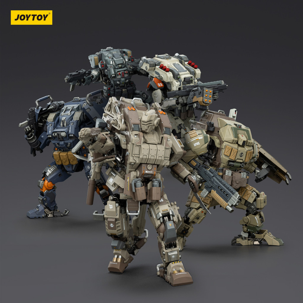 JOYTOY 1/25 Mech Figurine APOC Series Shadow Iron Vanguard Sky Striker Storm Lucis Bedrock Albus