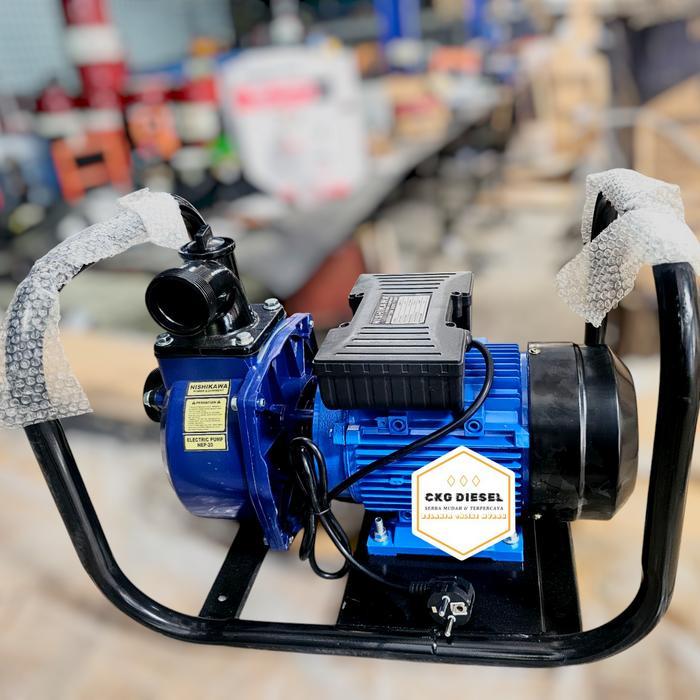 Pompa Air Alkon 2 Inch Listrik Nishikawa NEP - 20 Electric Water Pump
