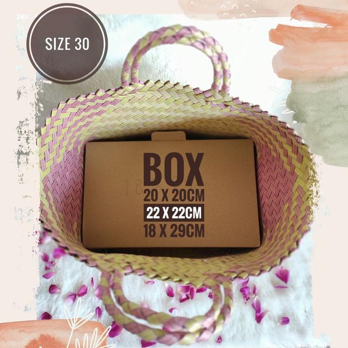 Tas anyaman plastik jumbo size 30 / Tas Sembako / Tas bingkisan / Parcel Lebaran Belanja