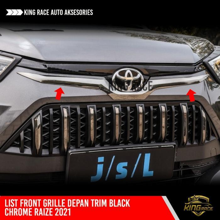 Termurah List Front Grill Trim Toyota All New Raize 2021 2022 Grill Depan Mobil Terlaris