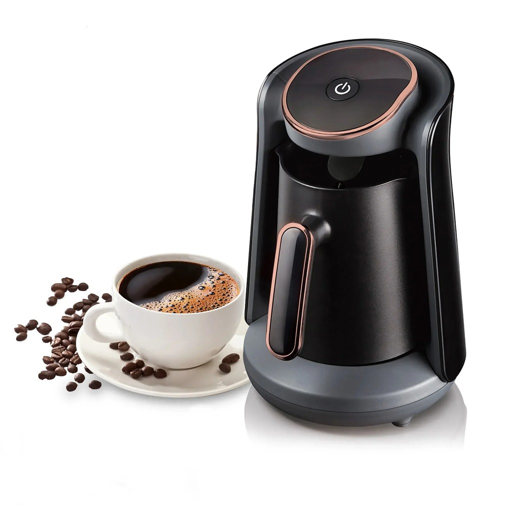 500ml Stainless Coffee Pot Coffee Maker Pot Moka Coffee Maker Semi-automatic Turkish Coffee Maker