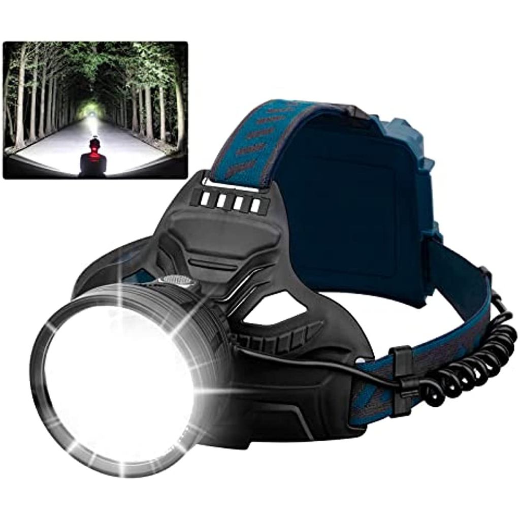 LED USB Rechargeable XHP70 High Power Headlamp 90000 Lumen Powerful Super Bright Waterproof Fishing 