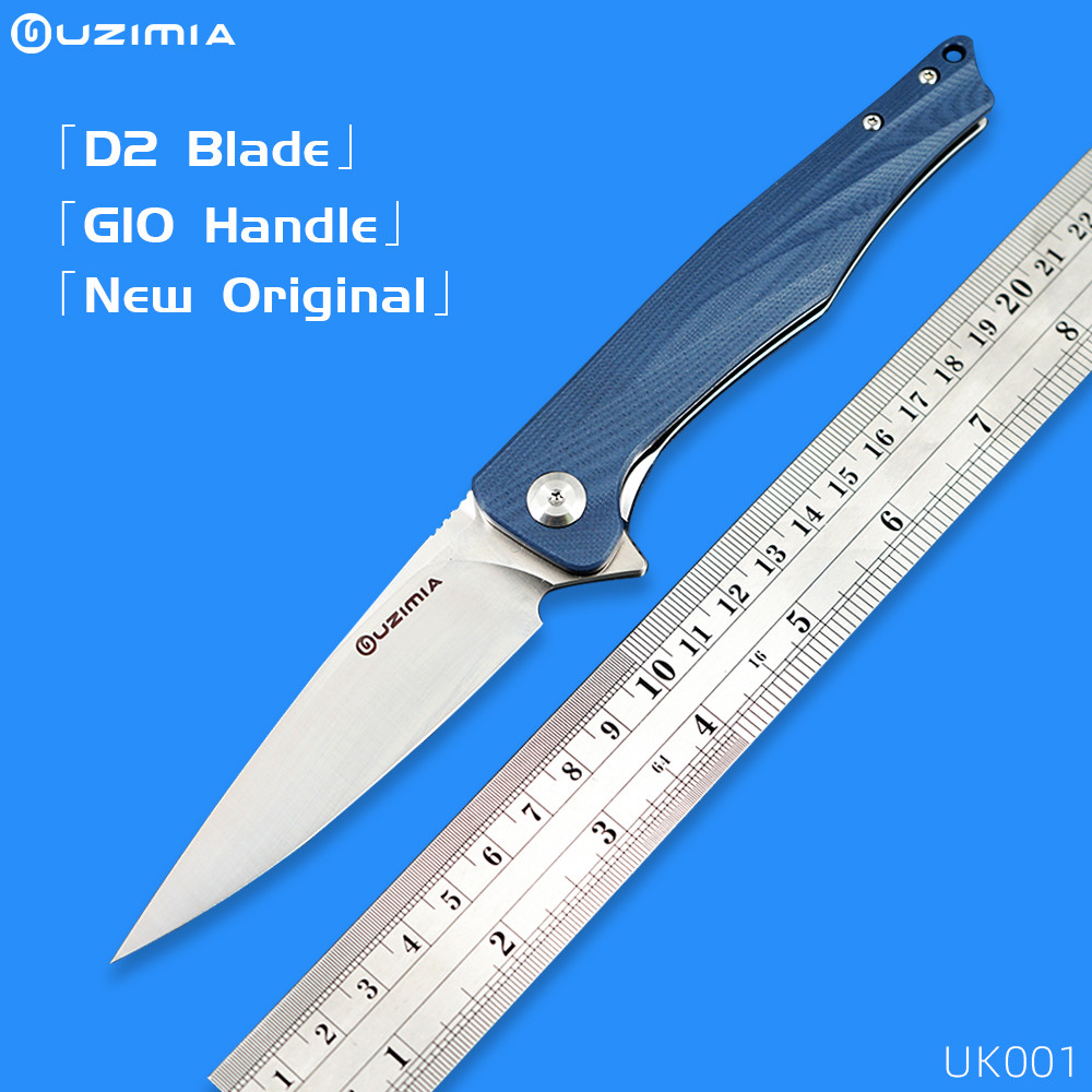 UZIMIA Knives D2 Blade Pocket Knife Folding Knives Camping Knives Tactical Knife Hunting Knives Outd