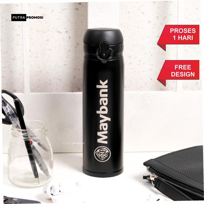 Tumbler Termos Niagara Custom UV Print / Grafir Logo / Nama 500ML