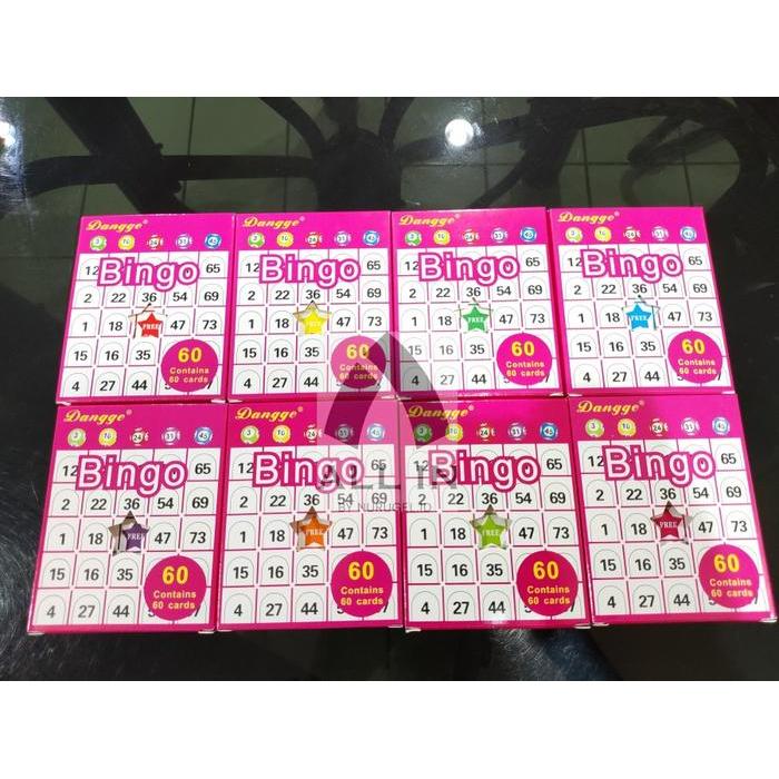 Bingo Card / Kartu Bingo 60 Pcs