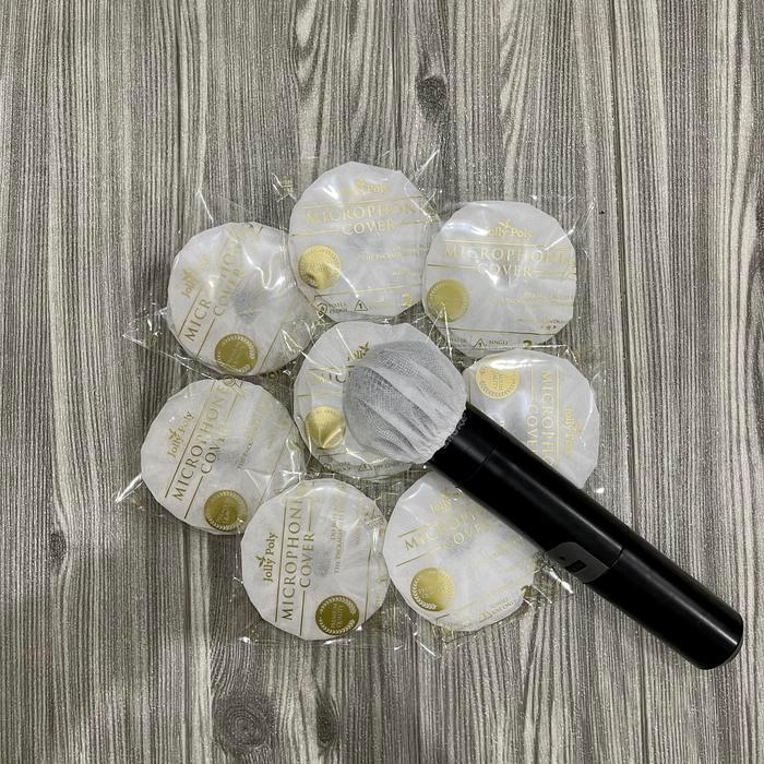 Sarung Mic 500Pcs Cover Mic Jollypoly/ Pelindung Microfon Karaoke Pasti Promo