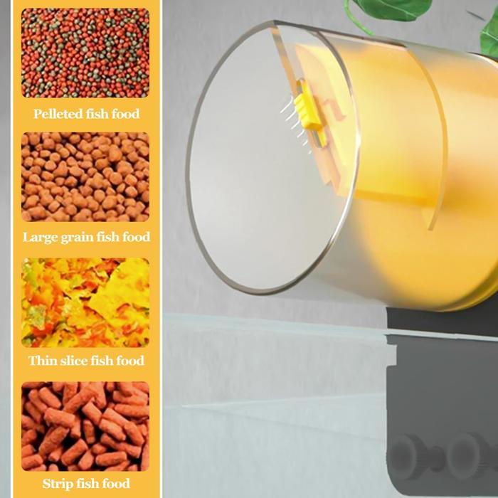 FEEDER IKAN OTOMATIS TEMPAT MAKAN IKAN OTOMATIS PEMBERI MAKAN IKAN OTOMATIS /AUTOMATIC FISH FEEDER