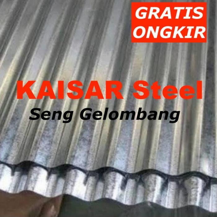 Seng Gelombang Panjang 180cm Gratis Ongkir