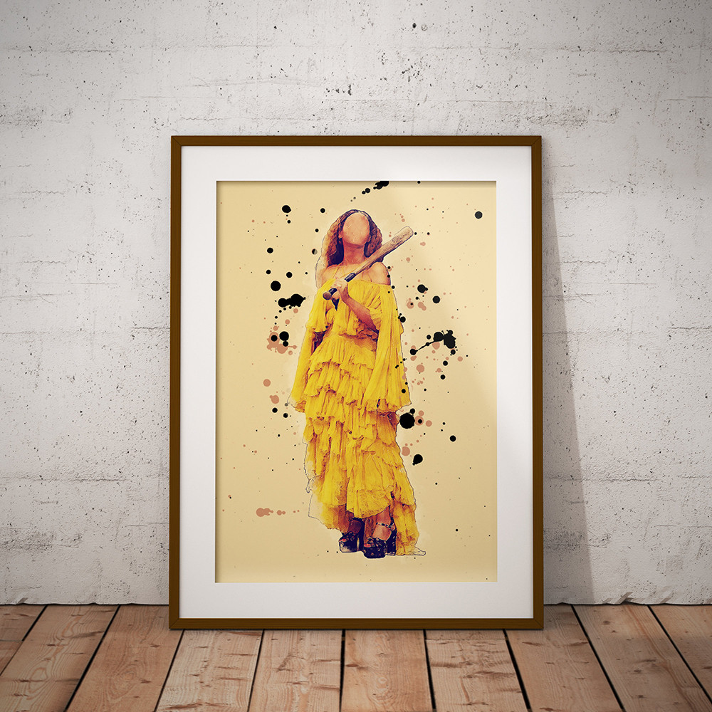 Vintgae Beyonce Poster Print Abstract Home Figure Wall Art Canvas Painting Mid Century Wall Art