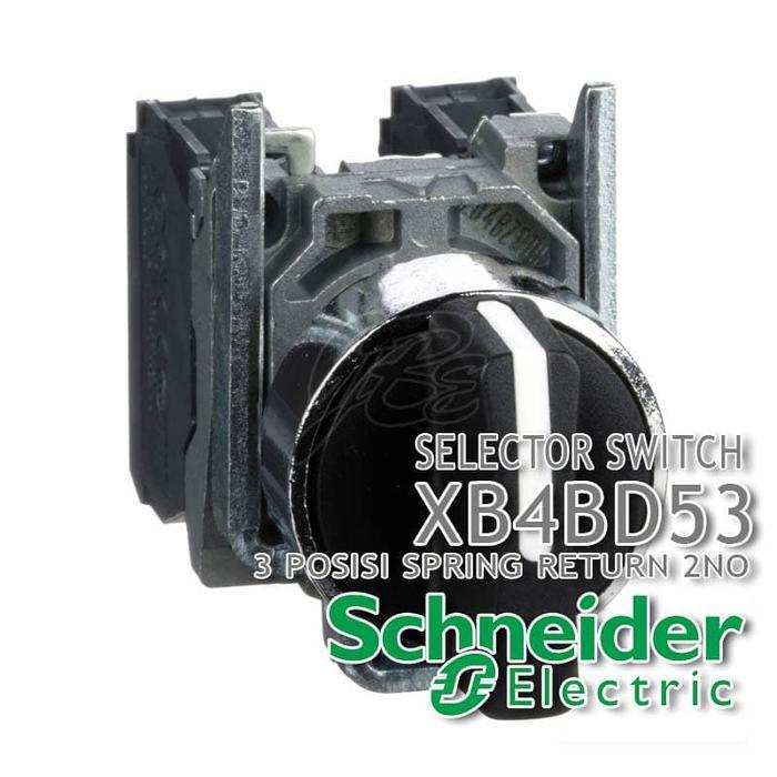 Selector Switch Besi Tipe 3 Posisi Spring Return Schneider Xb4Bd53