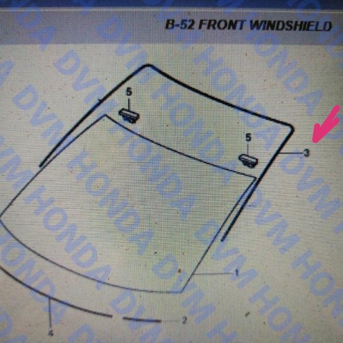 Karet Kaca Depan Original Brio/Mobilio