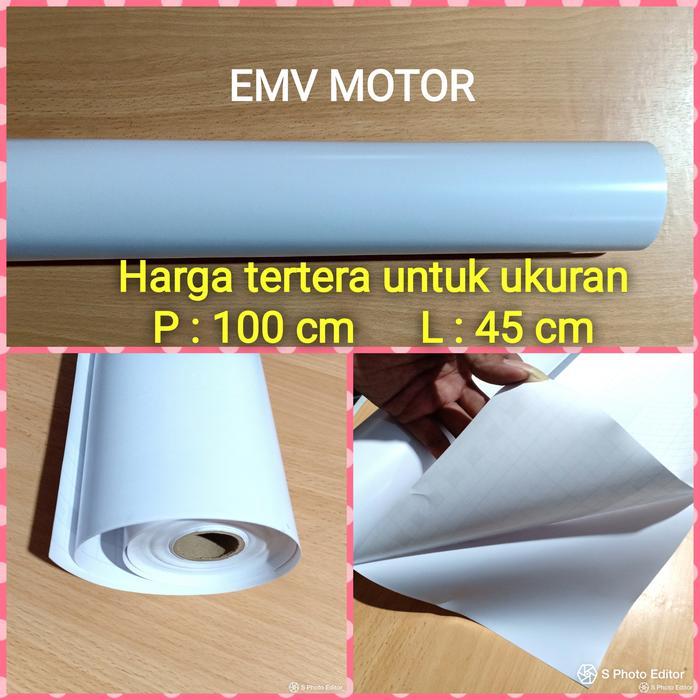 skotlet sticker lembaran putih susu doff