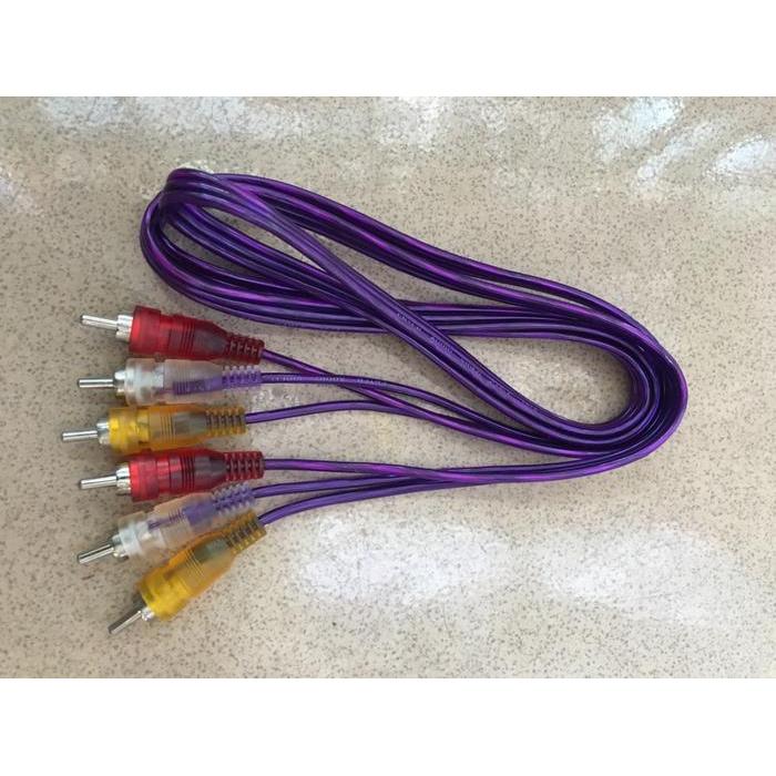 "New" Kabel Jack RCA 3-3 Kabel AV Audio Video Kabel DVD Merah Putih Kuning