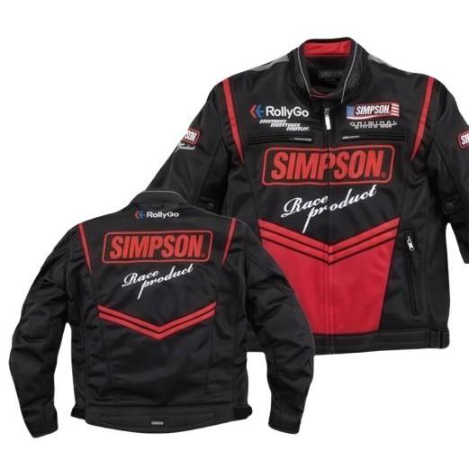ORIGINAL SIMPSON JACKET NSM-C01 RED BLACK MESH JACKET RIDING JACKET READY STOCK
