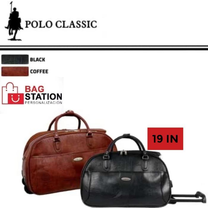 ASLI TAS KOPER CABIN TRAVEL BAG TROLY CLASSIC 19 IN 2 RODA BESAR TAS DUFFLE TAS PAKAIAN TAS TRAVEL