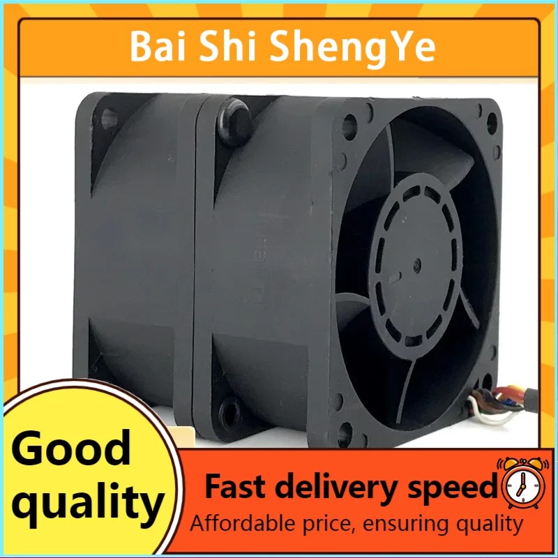 6056 Violent High Speed Fan 12V Power Supply Speed Control Dual Motor Turbo High Wind Power 6CM cm