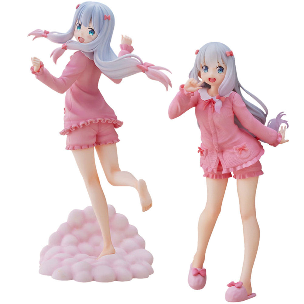 Anime figure Izumi Sagiri pink pyjamas standing action figure cute girl Izumi Sagiri Doll PVC Model