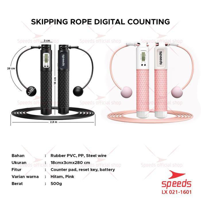 SPEEDS Lompat Tali Outdoor Skipping Lompat Tali Untuk Olahraga Loncat Jump Rope Alat Olahraga LX