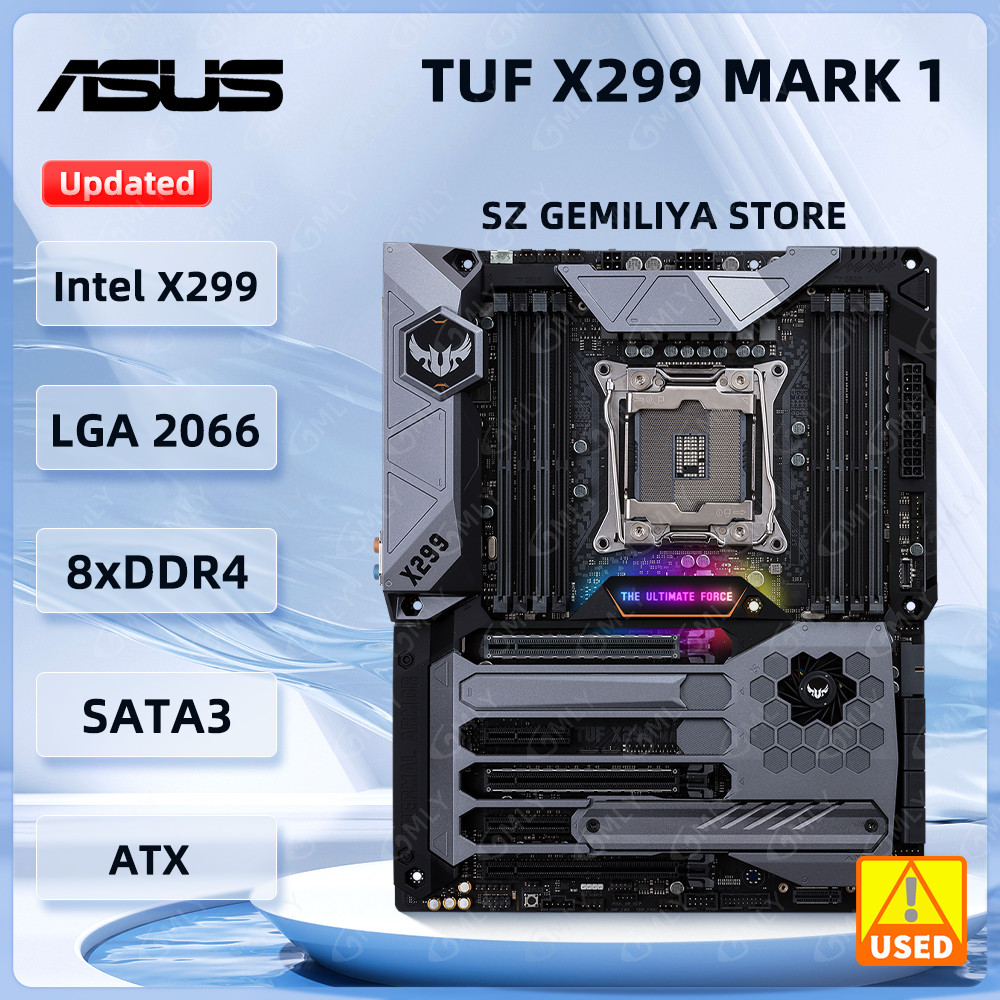 ASUS X299 Motherboard TUF X299 Mark 1 Motherboard LGA 2066 DDR4 PCIe 3.0 M.2 support I7-9800 i9-7940