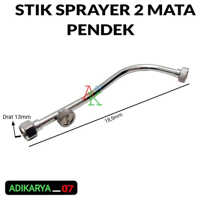 Stik sprayer mata 2 kabut elektrik stik sprayer nozzle stik semprotan hama tu26 panjang