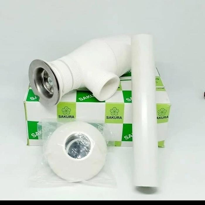 Sifon wastafel Sakura sifon botol plastik afur avur saringan wastafel