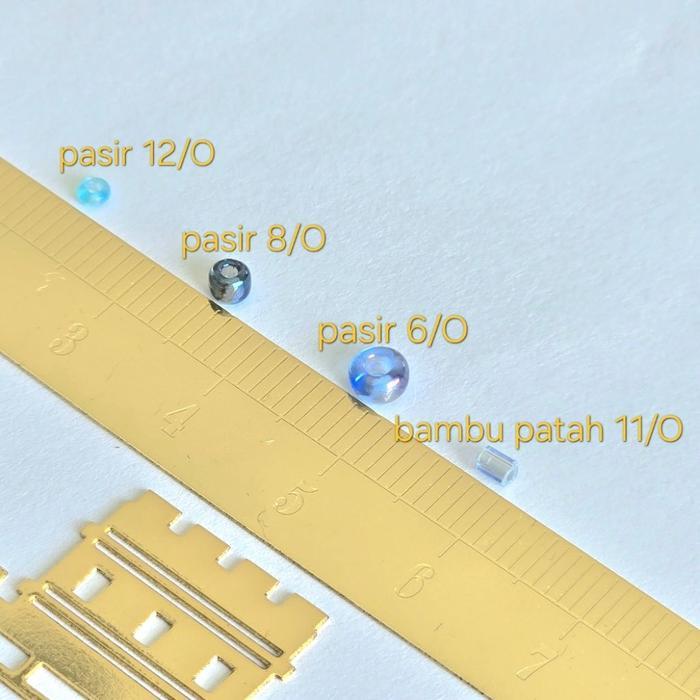 (per PON 450gr) payet jepang 8/0 SEMI jepang mote pasir sedang merk GLOWING per PON