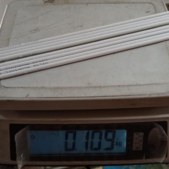 kawat las listrik stick aluminium aws 4043 E 2.5mm eceran per batang