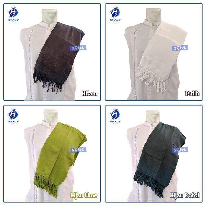 Sorban rida putih polos panjang/ sorban putih panjang / sorban panjang / sorban habaib