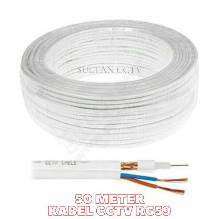 KABEL CCTV AZURA RG59 50M PLUS KABEL POWER