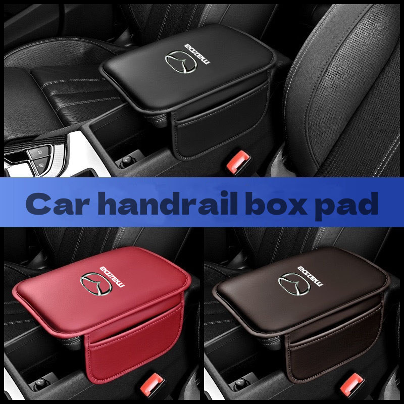 Car Armrest Box Protector Pad Central Console Cushion Cover for Mazda Atenza Demio CX3 CX5 CX7 CX30