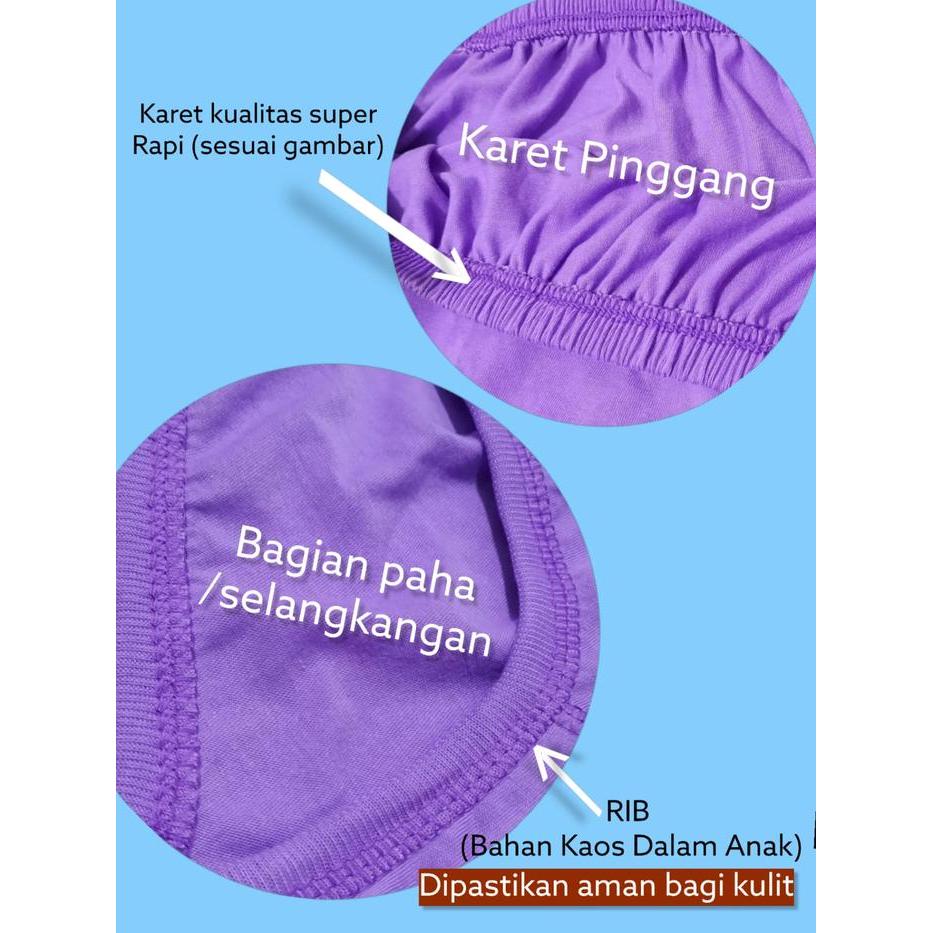 Celana Dalam Wanita Polos Katun 12 Pcs Elastis Cd Ibu Hamil Jumbo 5L-4L-3L-L-M Cawet Cotton