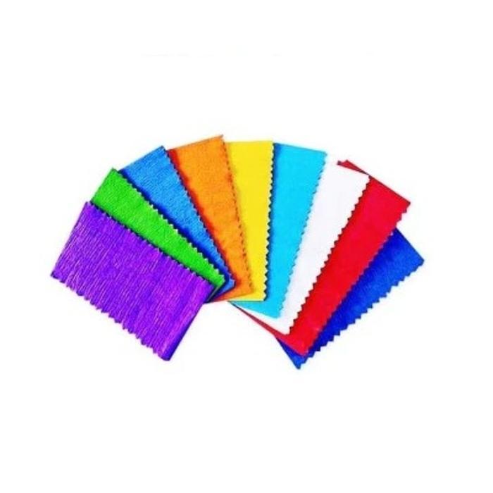 Kertas Krep Potong / Kertas Dekorasi Pesta / Kertas Hias Warna Warni