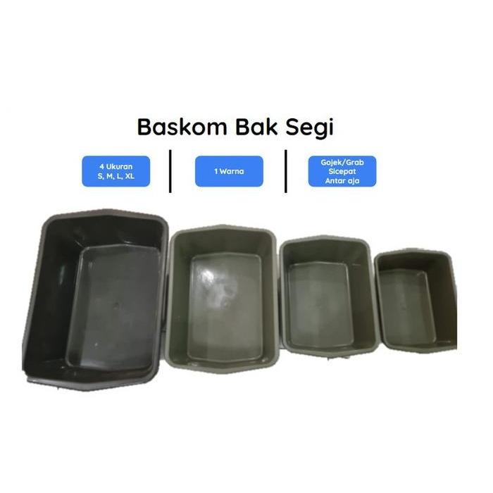 "New" BASKOM BAK KUCING PLASTIK KOTAK / BAK PLASTIK BANDUNG
