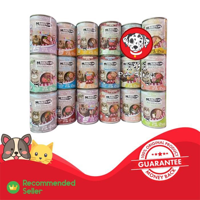MAKANAN KUCING KALENG MARKOTOPS KITTEN & ADULT 400GR