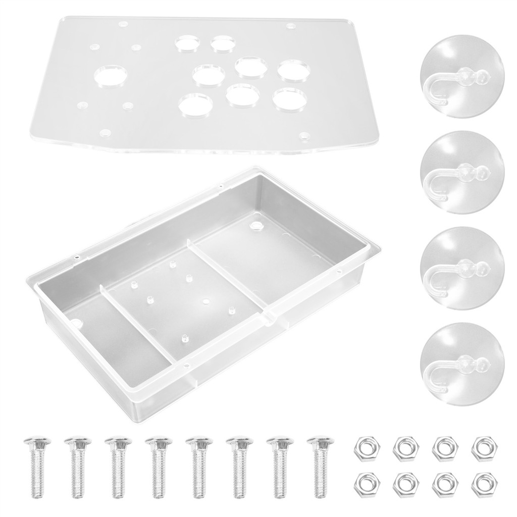 GET DIY Arcade Joystick Acrylic Panel Case for Arcade Game Machine DIY Can Be Installed Joystick