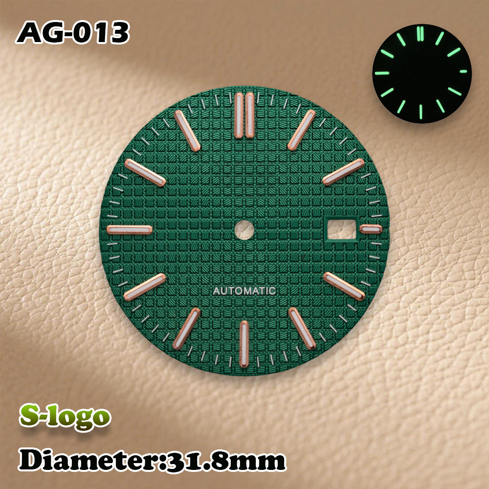 S Logo 31.8mm Royal Oak Dial NH36/NH35 movements Green Luminous High Quality Watches for men Watch