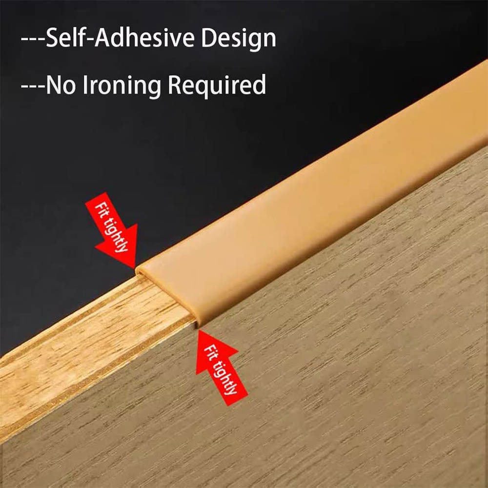U-Shape Edge Banding Self Adhesive Veneer Edging TPE Flexible Furniture Edge Protector for Cabinet
