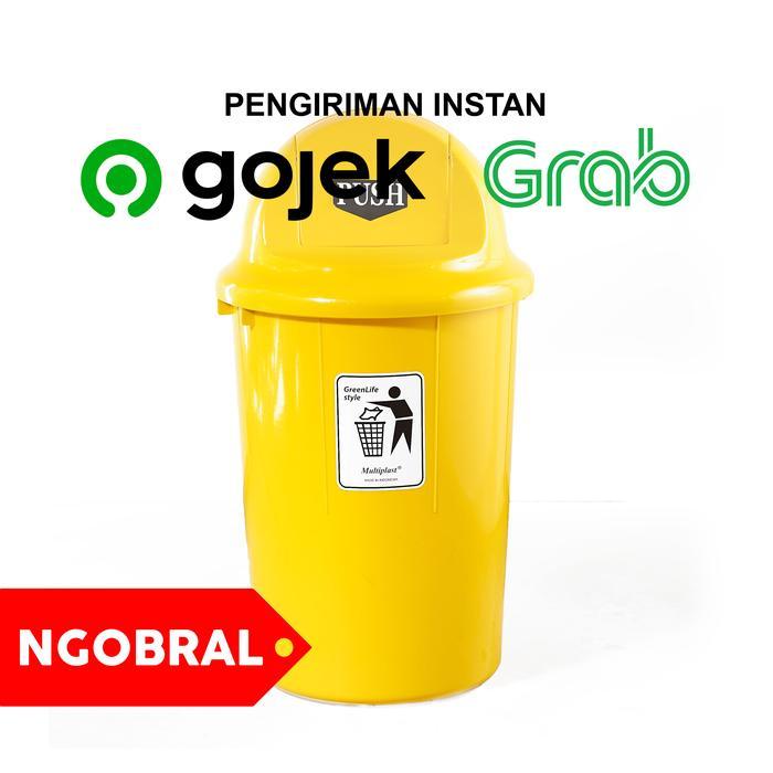 Tong Sampah Plastik Tutup Goyang 60 Lt Tempat Sampah Jumbo