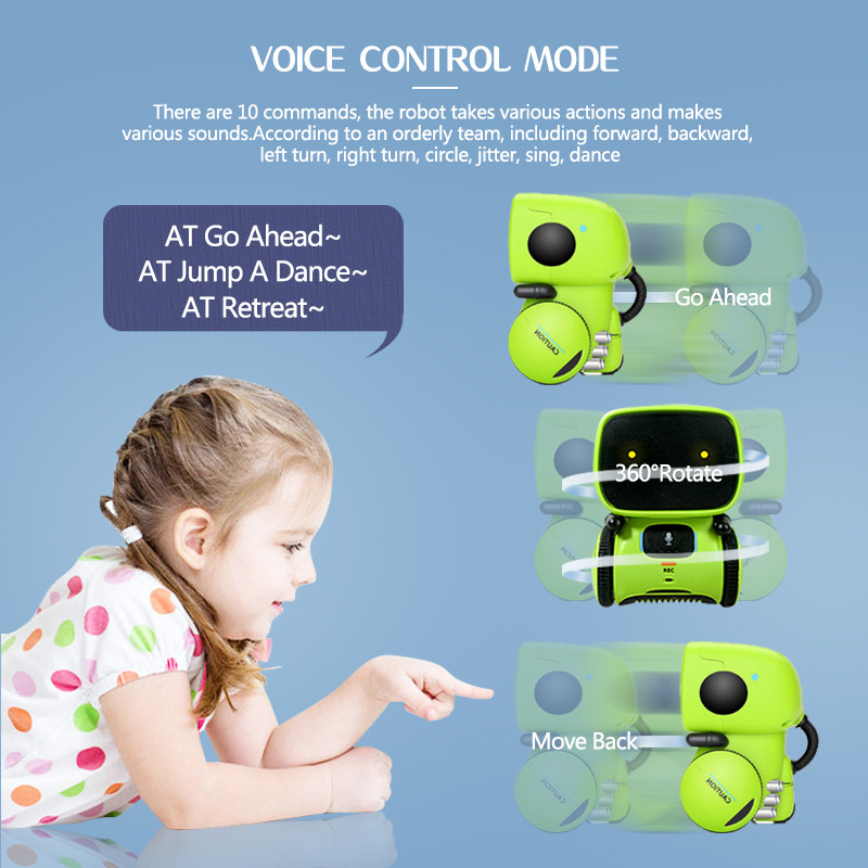 Toy Robot Voice Control Interactive Robot Cute Toy Smart Robot for Kids Dance Voice Command Touch
